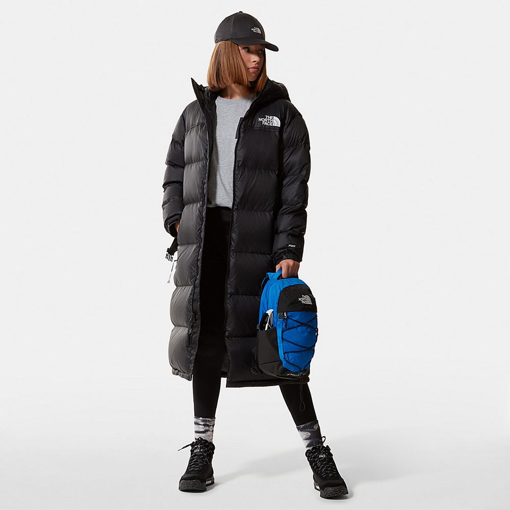 The North Face Parka Womens Australia - The North Face Nuptse Belted Long Black Mountain (UJX-041378